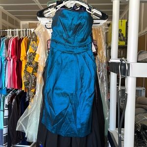 Blue sleeveless dress